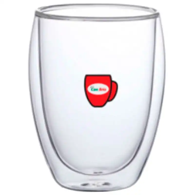 Набір скляних склянок з подвійними стінками Con Brio СВ-8335-2, 350 мл, 2 шт купити недорого в Україні, фото 1
