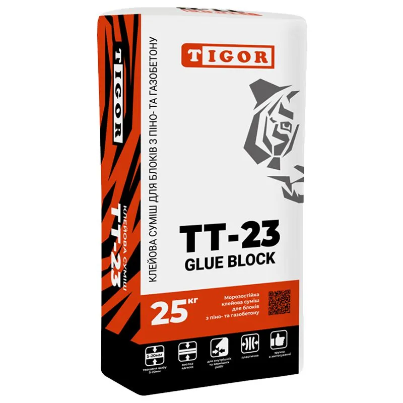Клей Tigor Glue Block ТТ-23, 25 кг купить недорого в Украине, фото 1