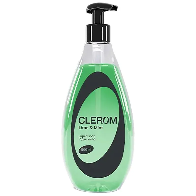 Рідке мило Clerom Lime and mint, 500 мл, 20227 купити недорого в Україні, фото 1