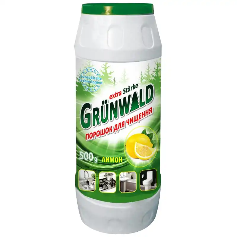Порошок для чистки Grunwald Universal Лимон, 500 г купить недорого в Украине, фото 1