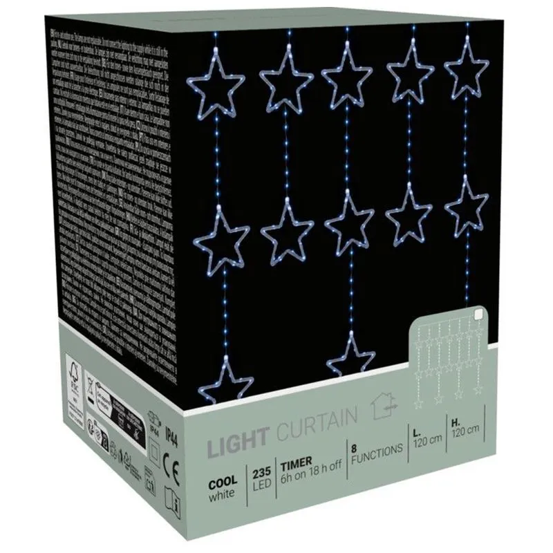 Гірлянда Koopman, 235 LED, холодний, 120х120 см, від мережі, в асортименті, AVX100650 купити недорого в Україні, фото 1