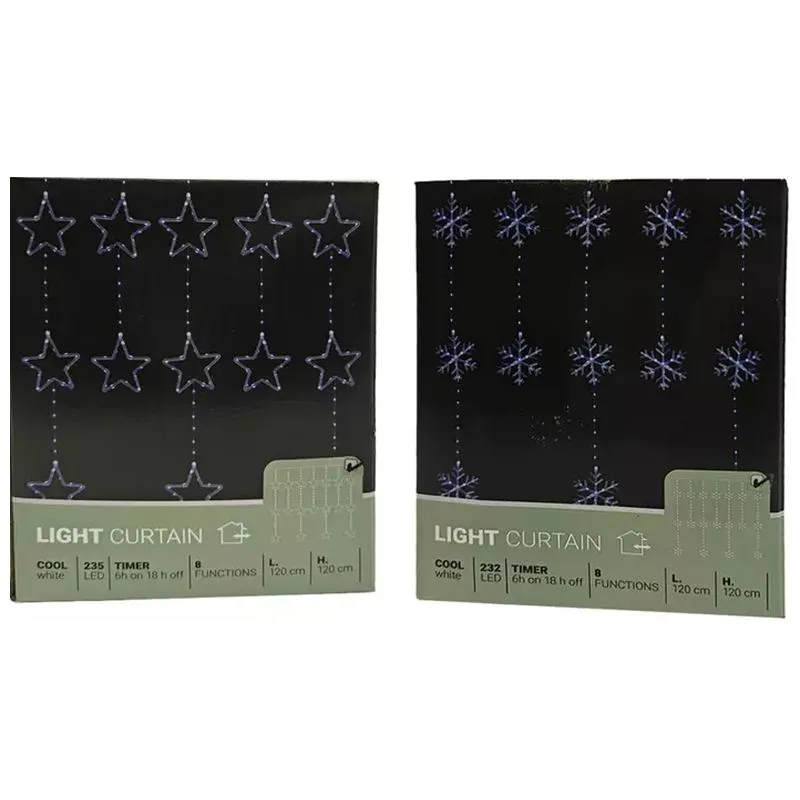 Гірлянда Koopman, 235 LED, холодний, 120х120 см, від мережі, в асортименті, AVX100650 купити недорого в Україні, фото 2