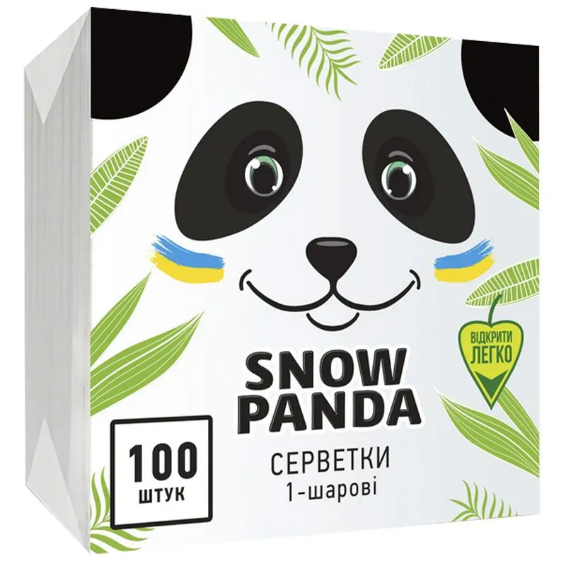 Серветки Сніжна панда, 24x24 см, 100 шт, 60200446 купити недорого в Україні, фото 1