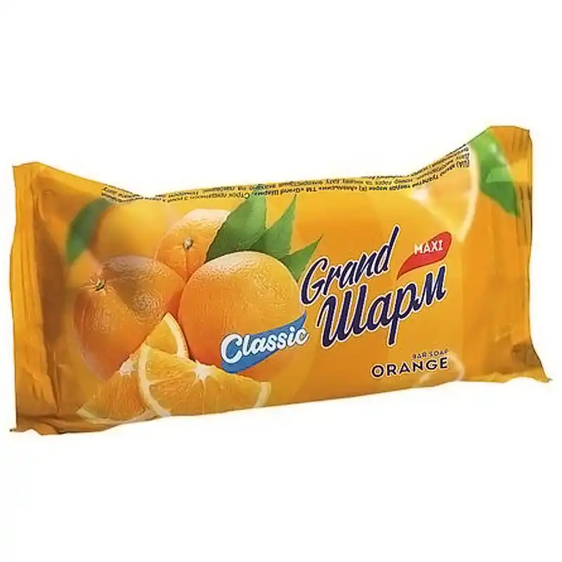 Мило тверде Grand Шарм Апельсин, 125 г купити недорого в Україні, фото 1