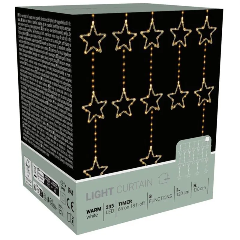 Гірлянда Koopman, 235 LED, теплий, 120х120 см, від мережі, в асортименті, AVX100660 купити недорого в Україні, фото 1