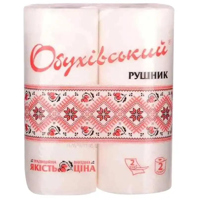 Полотенце кухонное Обухов, 2-слойный, 2 шт купить недорого в Украине, фото 1