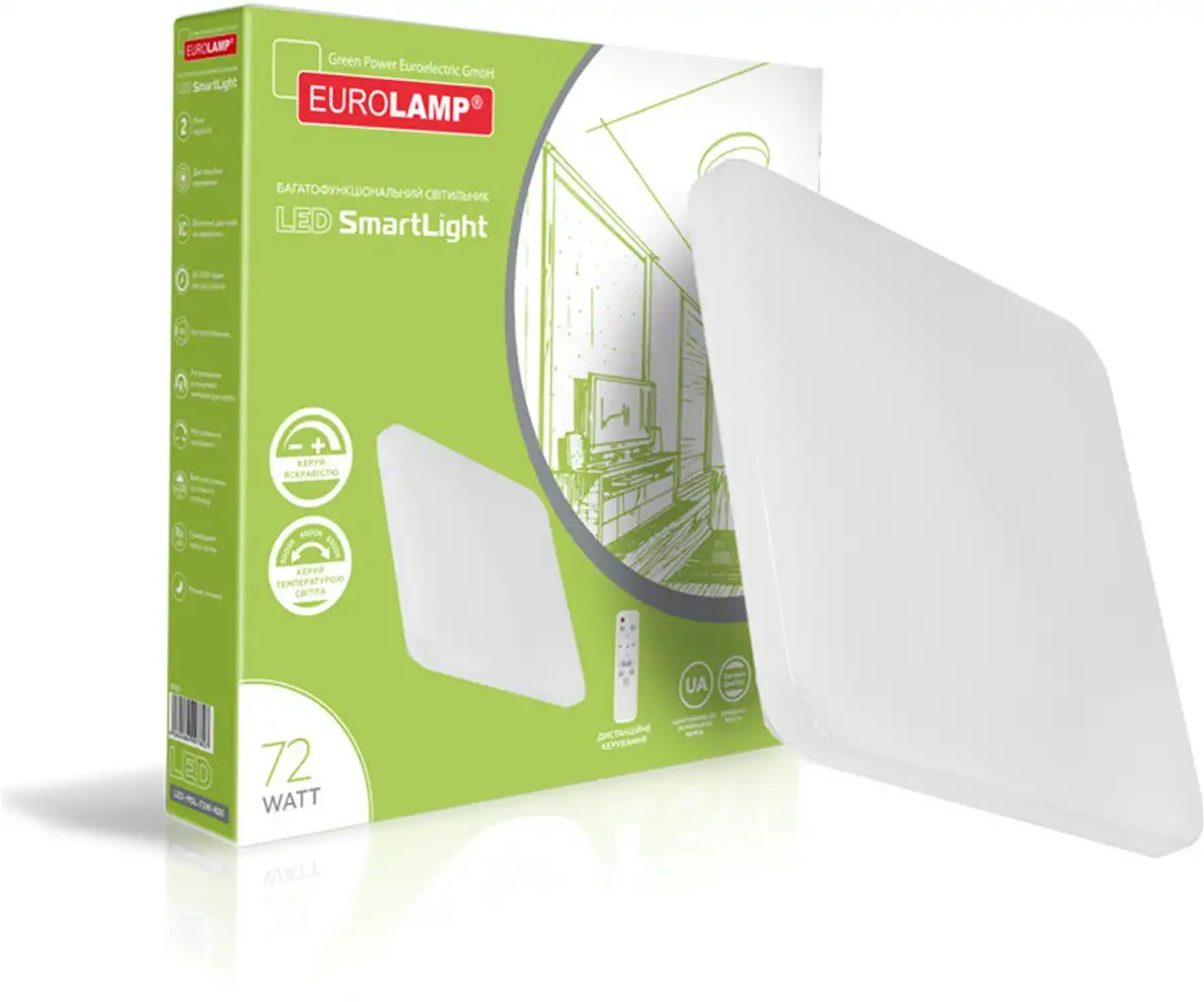 Стельовий світильникк Eurolamp Smart Light N17, 72 Вт, 3000-6500 К, квадрат, LED-SLS-72W-N17(deco) купити недорого в Україні, фото 2