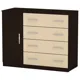 Комод 4+1Б Компаніт, 1054х849х448 мм, венге купити недорого в Україні, фото 1