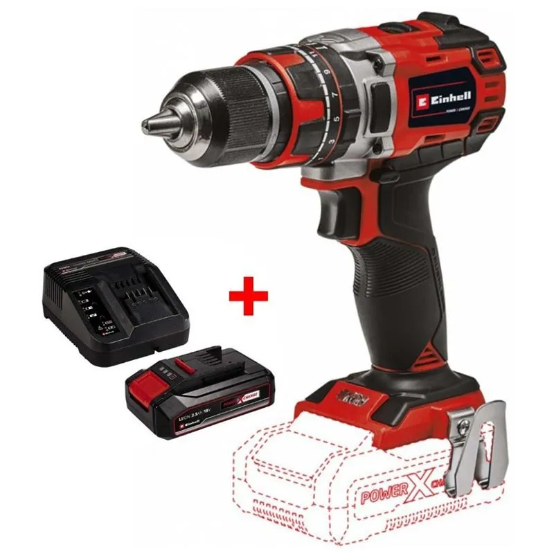 Дрель аккумуляторная Einhell Starter Kit, 4513942K2 купить недорого в Украине, фото 1