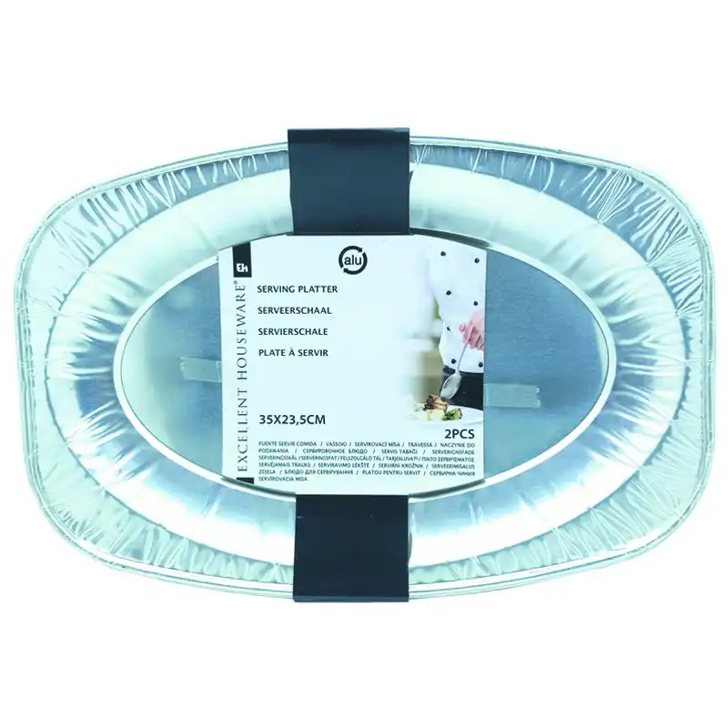 Набор тарелок Koopman, 2 шт, 35x23,5 см, DV5300040 купить недорого в Украине, фото 1