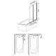 Шторка для ванны KFA Armatura Modern 2, 810х1400 мм, 170-06965P, фото 3 Шторка для ванны KFA Armatura Modern 2, 810х1400 мм, 170-06965P купить недорого в Украине, фото 3