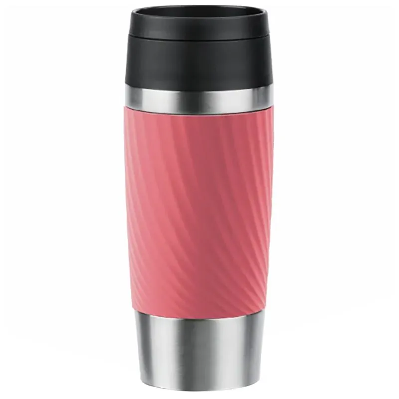 Термочашка Tefal Travel Mug Classic Twist, 360 мл, коралловый, N2024410 купить недорого в Украине, фото 1