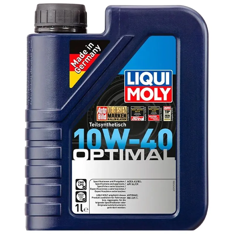 Моторна олива Liqui Moly Optimal 10w-40, 1 л, 3929 купити недорого в Україні, фото 1