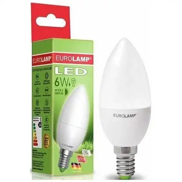 Лампа Eurolamp Есо CL, 6W, E14, 4000K, LED-CL-06144P купити недорого в Україні, фото 1