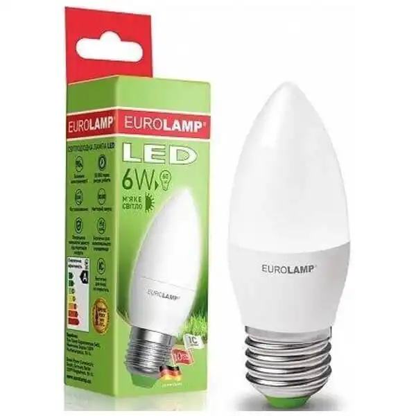 Лампа Eurolamp Есо CL, 6W, E27, 4000K, LED-CL-06274P купити недорого в Україні, фото 1