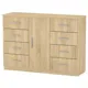 Комод 8+1 Компаніт, 1202х850х390 мм, дуб сонома купити недорого в Україні, фото 1