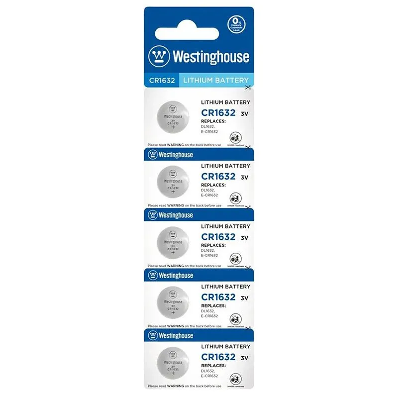 Батарейка дисковая Westinghouse, CR1632, 5 шт, CR1632-BP5 купить недорого в Украине, фото 1