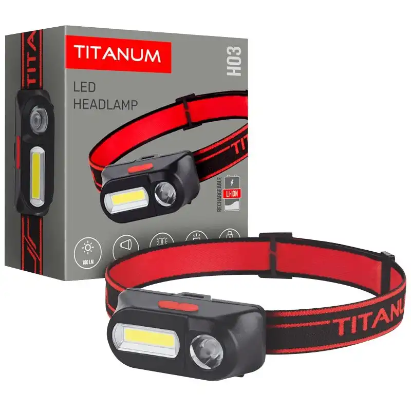 Ліхтарик світлодіодний налобний Titanum TLF-H03, 180 Lm, 6500 K купити недорого в Україні, фото 2