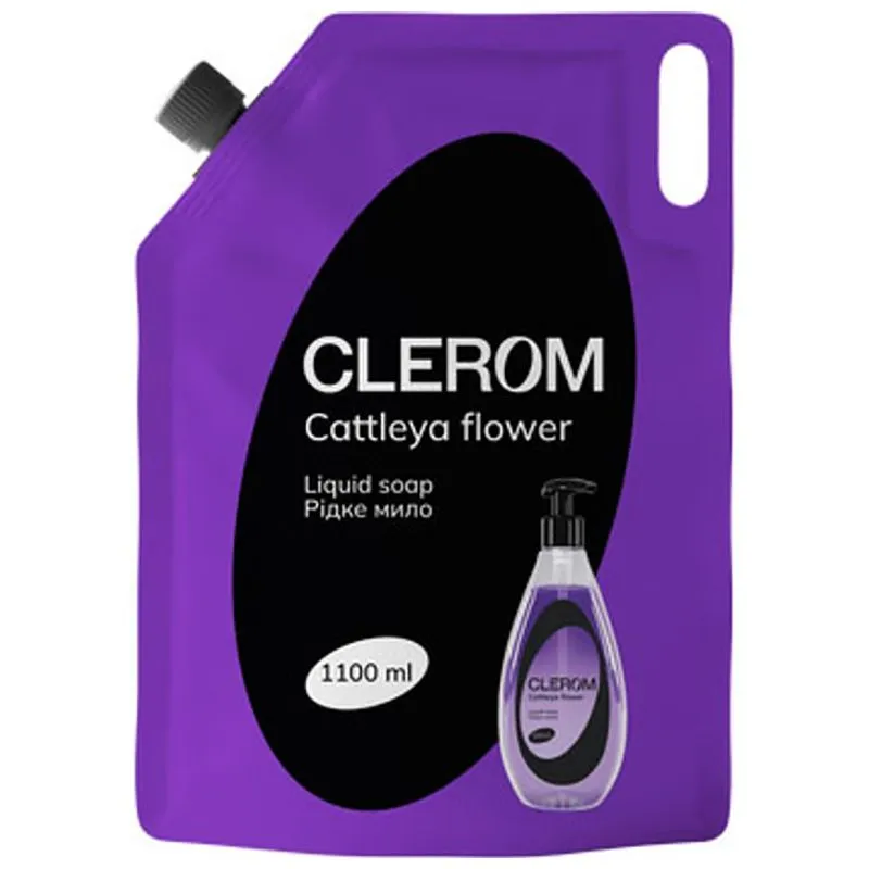 Жидкое мыло Clerom Cattleya flower, 1100 мл, 20180 купить недорого в Украине, фото 1