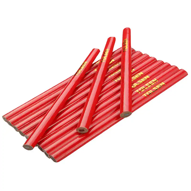 Комлект теслярських олівців Tolsen, 12 шт, 180 мм, 42021 купити недорого в Україні, фото 1