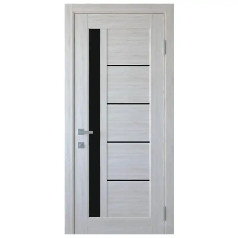 Дверне полотно KFD Grand, чорне скло, 600x2000 мм, бук шале купити недорого в Україні, фото 1
