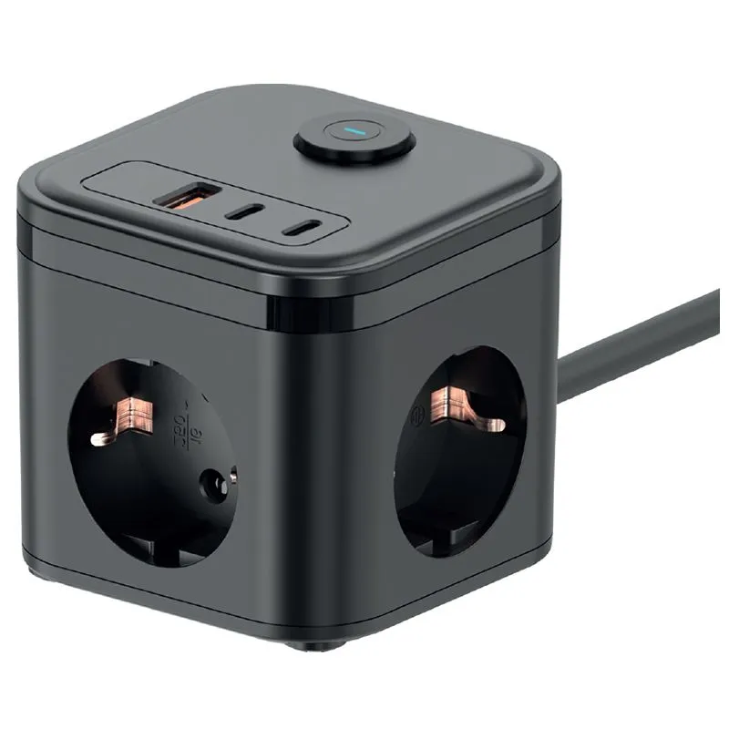 Мережевий фільтр IKOS, 1,4 м, 16 А, USB / 2xType-C, C33S-CUPD купити недорого в Україні, фото 1