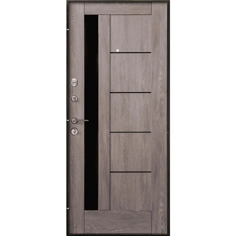 Дверь входная Магда 601/605 Тип-3 RAL 9005, 960x2050 мм, дуб шато эко, левая купить недорого в Украине, фото 2
