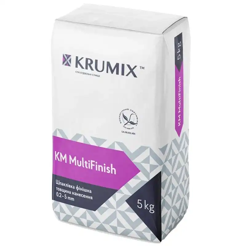 Шпаклевка Krumix КM MultiFinish, 5 кг, фото 1 Шпаклевка Krumix КM MultiFinish, 5 кг купить недорого в Украине, фото 1