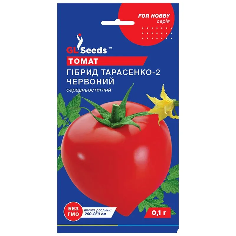 Семена томата GL Seeds Гібрид Тарасенко-2 красный, 0,1 г купить недорого в Украине, фото 1