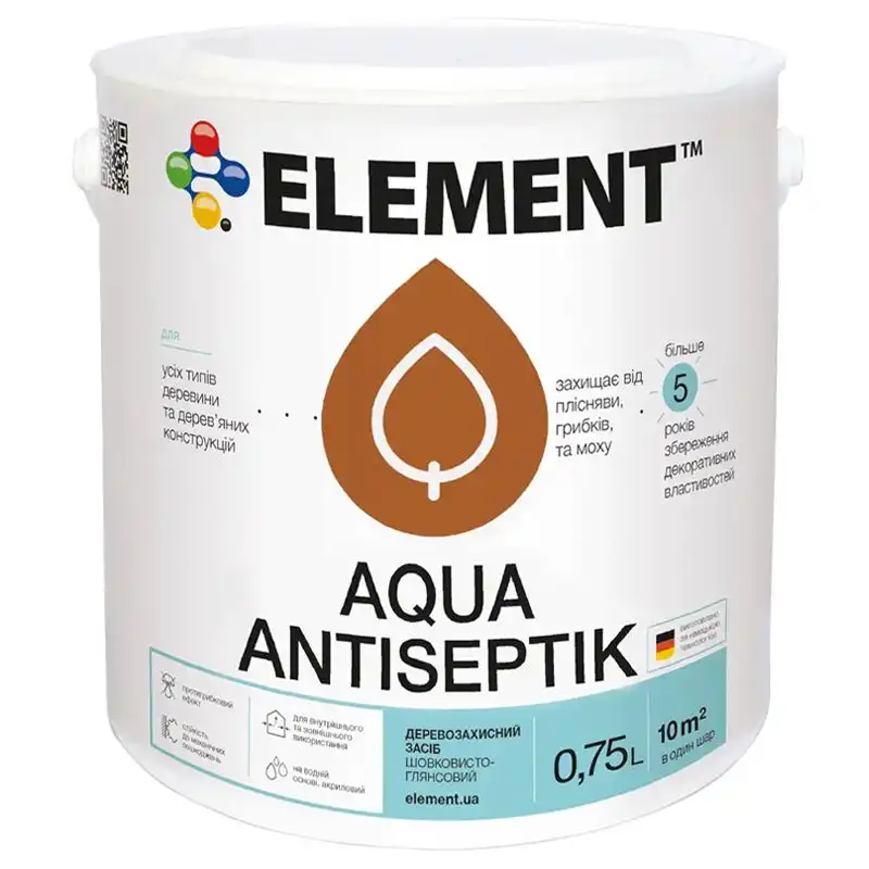 Антисептик Element Aqua, 0,75 л, прозрачный купить недорого в Украине, фото 1