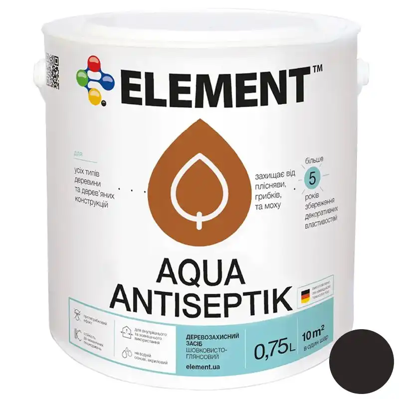 Антисептик Element Aqua, 0,75 л, палісандр купити недорого в Україні, фото 1