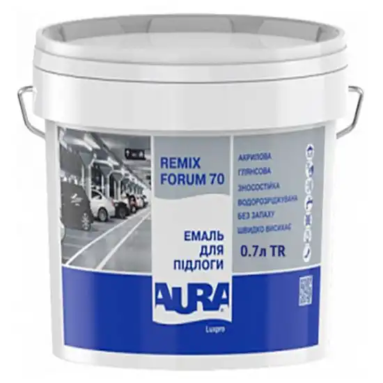 Емаль акрилова для підлоги Aura Luxpro Remix Forum 70, TR, 0,7 л, прозорий купити недорого в Україні, фото 1