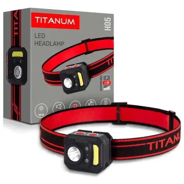 Ліхтарик світлодіодний налобний Titanum TLF-H05, 250 Lm, 6500K купити недорого в Україні, фото 2