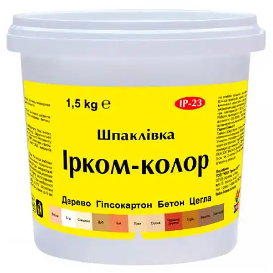 Шпаклівка для мінеральних поверхонь Ірком, 1,5 кг купити недорого в Україні, фото 1