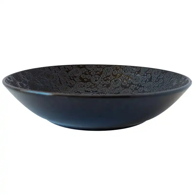 Тарелка суповая Astera Japan Black, 20 см, 800 мл, черный, A0640-JB002 купить недорого в Украине, фото 1