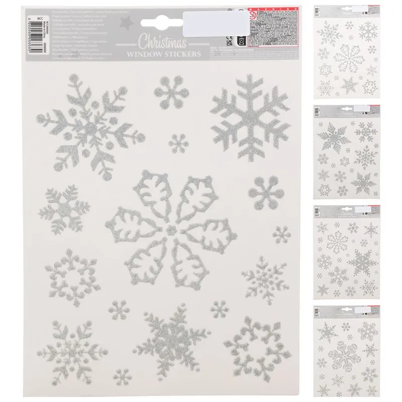 Наклейка на окно Koopman Снежинка, 30х42 см, BCC711060 купить недорого в Украине, фото 2