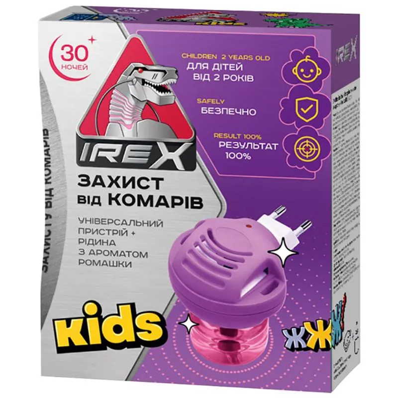 Комплект від комарів Irex Kids, 30 ночей купити недорого в Україні, фото 1