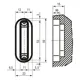 Ответная планка к механизму AGB Polaris B024020534, матовый хром, 26294 купить недорого в Украине, фото 2