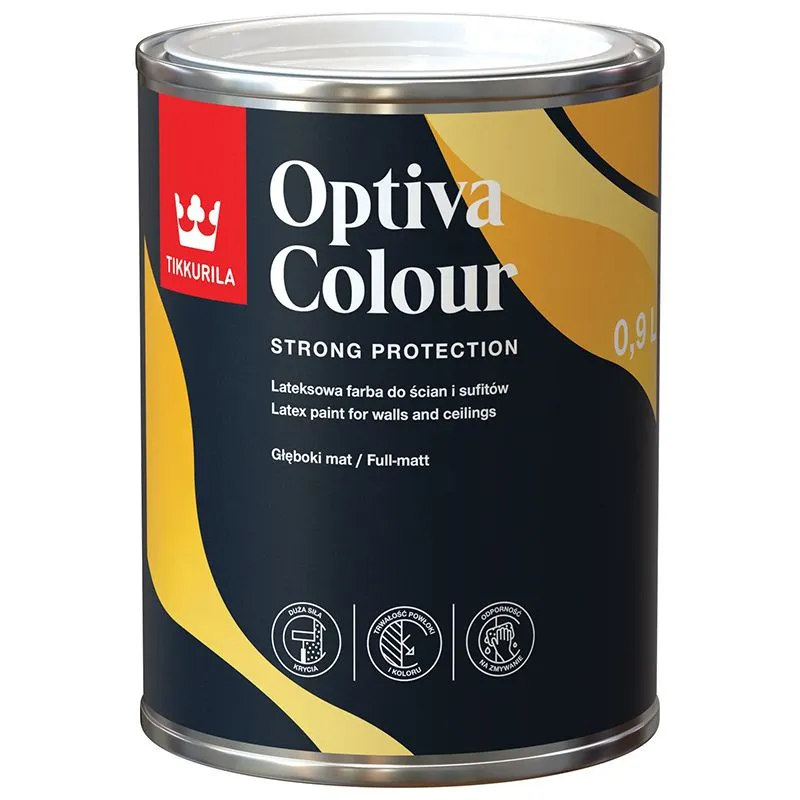 Краска водорастворимая Tikkurila Optiva Colour Базис С, 0,9 л купить недорого в Украине, фото 1