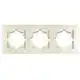 Рамка тримісна Erste, кремовий, 9202-83,CU купити недорого в Україні, фото 1