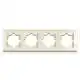 Рамка чотиримісна Erste, кремова, 9202-84,CU купити недорого в Україні, фото 1