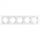 Рамка п`ятимісна Erste, білий, 9202-85,WU купити недорого в Україні, фото 1