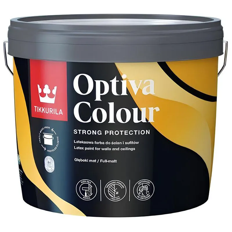 Фарба латексна Tikkurila Optiva Colour База C, 2,7 л купити недорого в Україні, фото 1
