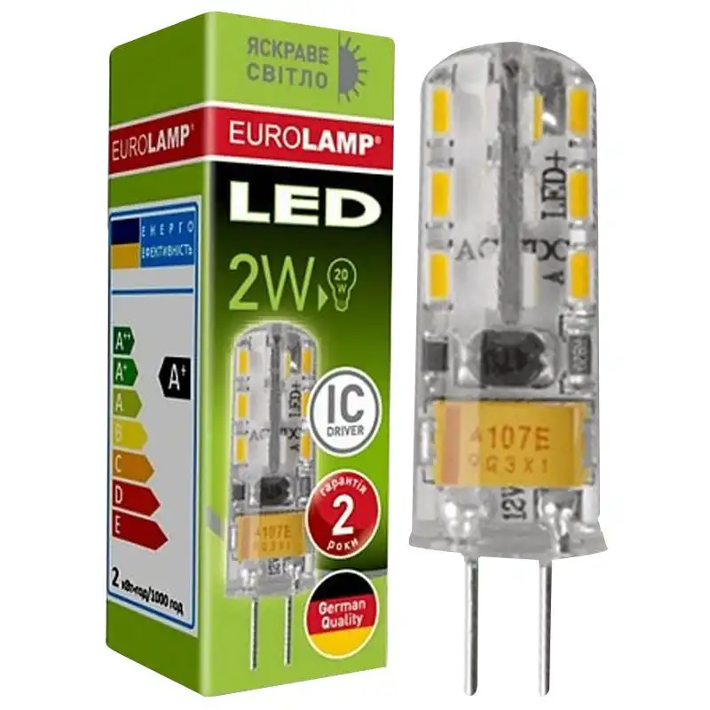 Лампа капсульна Eurolamp, 2W, G4, 4000K, 220V, LED-G4-0240(220) купити недорого в Україні, фото 1