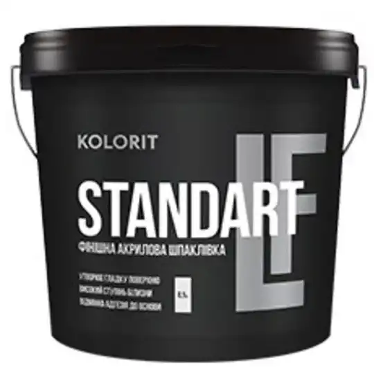 Шпаклівка фінішна Kolorit Standart LF, 8,5 кг купити недорого в Україні, фото 1