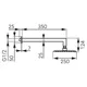 Верхний душ Ferro Slim, 1 режим, NPT14BL, фото 2 Верхний душ Ferro Slim, 1 режим, NPT14BL купить недорого в Украине, фото 2