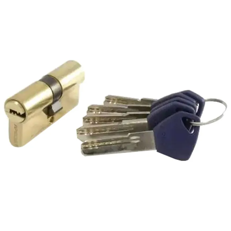 Циліндр Apecs EM-60-G, 60 мм, ключ/ключ, золото, 00018884 купити недорого в Україні, фото 1