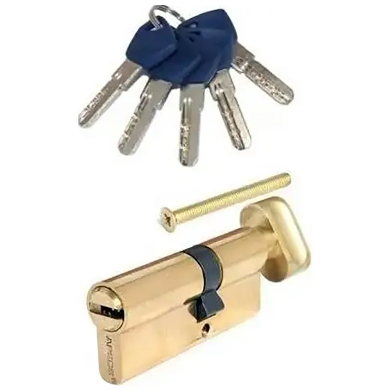 Циліндр ключ-вороток Apecs EM-70-C-G, 35х35 мм, золото, 00018886 купити недорого в Україні, фото 1