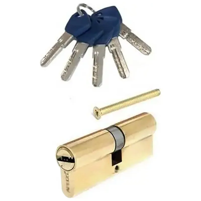 Циліндр ключ-ключ Apecs EM-80-G, 40х40 мм, золото, 00018896 купити недорого в Україні, фото 1