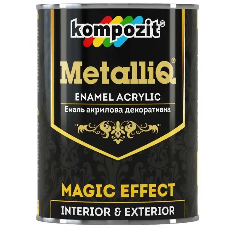 Емаль акрилова MetalliQ Kompozit, 0,9 кг, перлина купити недорого в Україні, фото 1